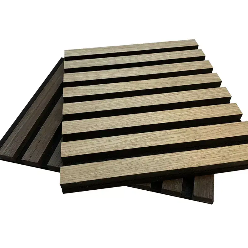Wooden slotted Akupanel decoration acoustic wall panel  (20)720