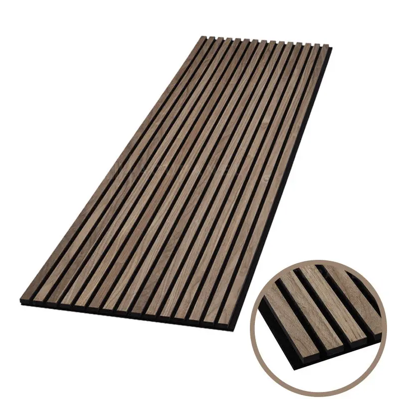 Wooden slotted Akupanel decoration acoustic wall panel  (21)etl