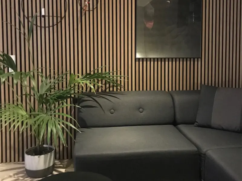 Wooden slotted Akupanel decoration acoustic wall panel  (24)bxn