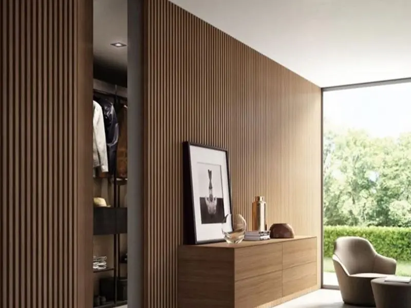 Wooden slotted Akupanel decoration acoustic wall panel  (26)x6b
