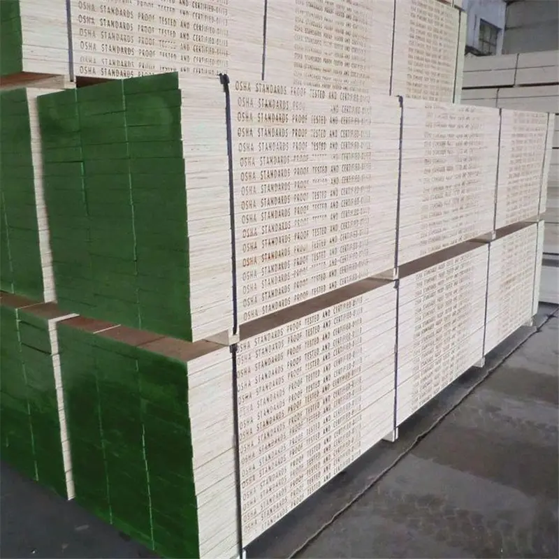 Scaffolding LVL planks for construction