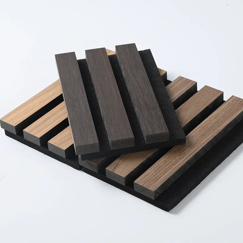 Wooden slotted Akupanel decoration acoustic wall panel