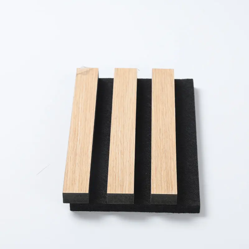 Wooden slotted Akupanel decoration acoustic wall panel
