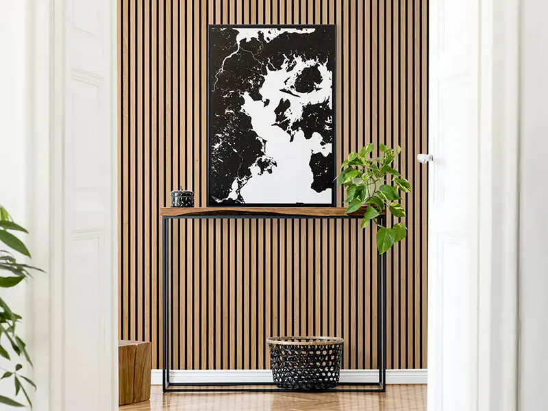 Wooden slotted Akupanel decoration acoustic wall panel  (23)76q