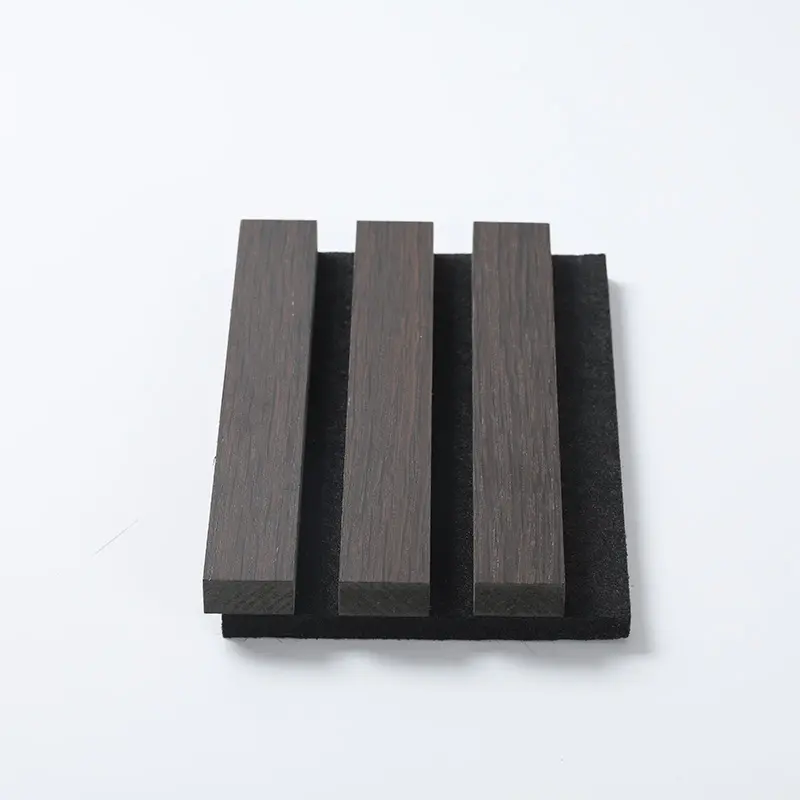 Wooden slotted Akupanel decoration acoustic wall panel